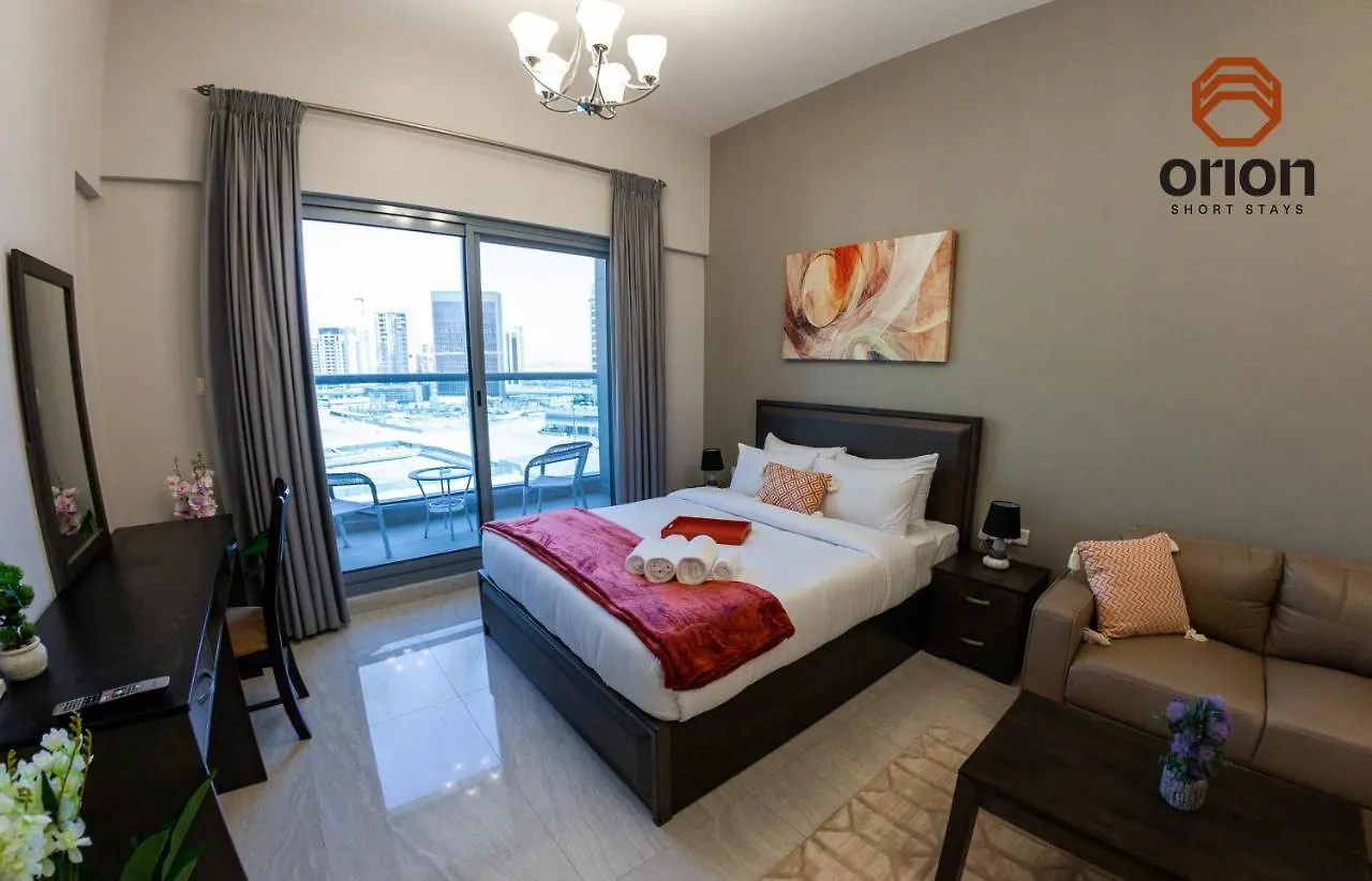 9Th Floor Stylish Studio With Balcony With A View, Smoking On Balcony, Running Track, Pool, Male - Female Gym, Sauna And Steam Room, Free Indoor Parking, Tv With Streaming, Fully Furnished Apartment In Business Bay, Near Downtown Dubaj
