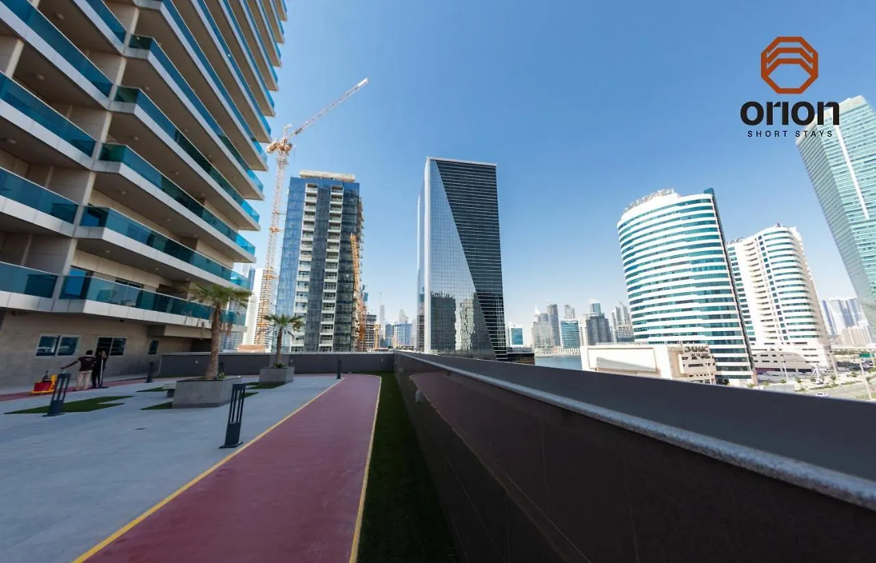 9Th Floor Stylish Studio With Balcony With A View, Smoking On Balcony, Running Track, Pool, Male - Female Gym, Sauna And Steam Room, Free Indoor Parking, Tv With Streaming, Fully Furnished Apartment In Business Bay, Near Downtown Dubaj